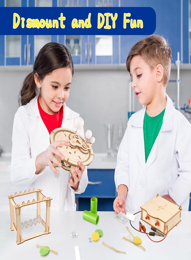 مجموعة أدوات العلوم والتكنولوجيا والهندسة والرياضيات 6 في 1 للأطفال، ومجموعات الفنون والحرف الخشبية، وألعاب العلوم والتكنولوجيا والهندسة والرياضيات للأولاد والبنات من عمر 8-12 سنة، و5-7 سنوات، و8 سنوات، و10 سنوات، و12 سنة، و13 سنة، و14 سنة، وفكرة هدية، ومجموعة نماذج هندسية ثلاثية الأبعاد للألغاز - Image 5